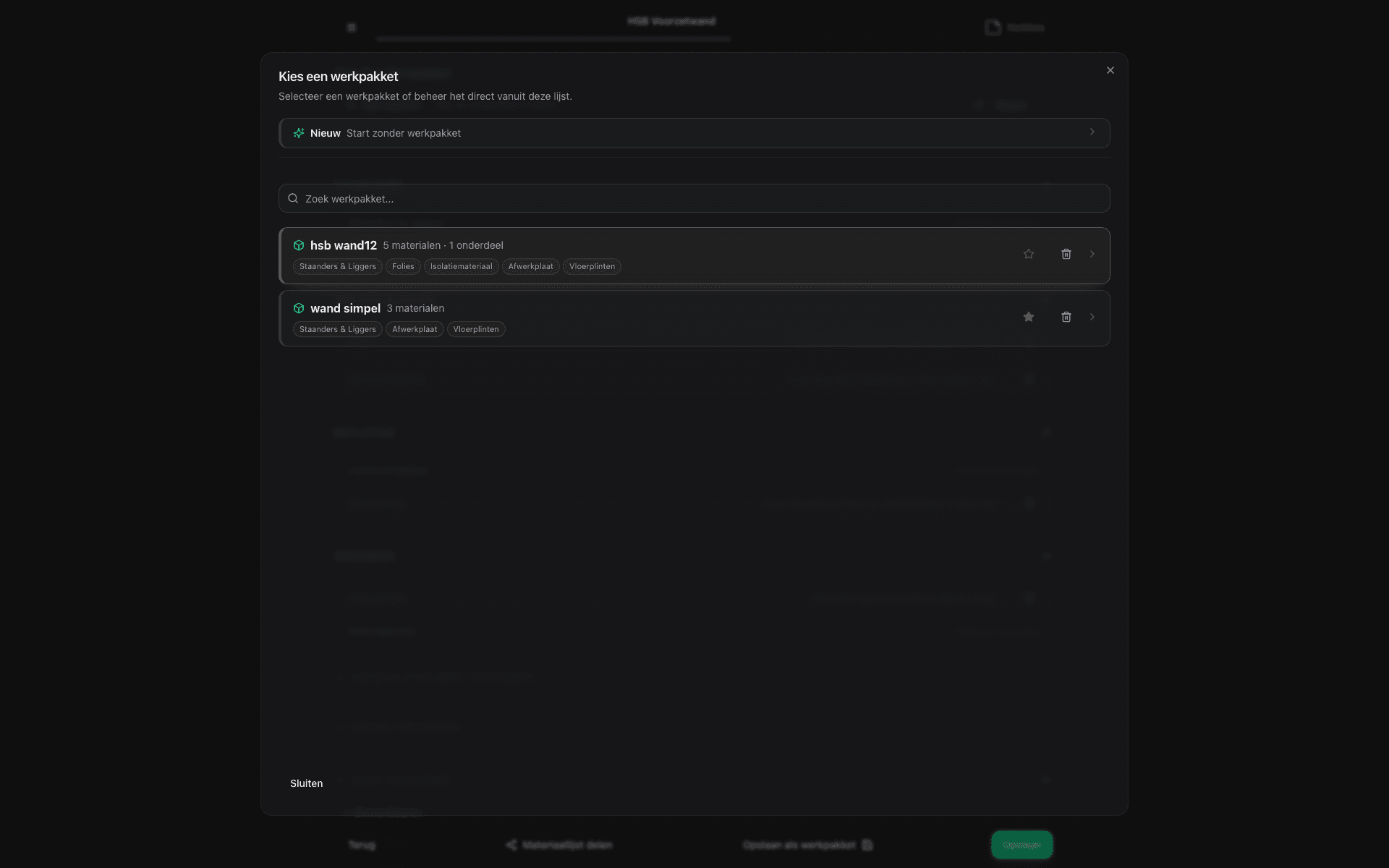 OfferteHulp - Werkpakket kiezer